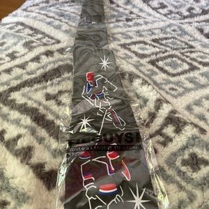 Steve Harris Tie, Grey and black, embroidered design, Never been used before